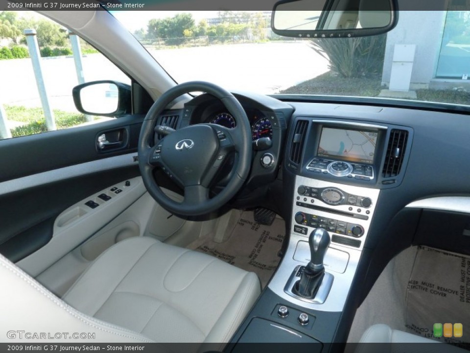 Stone Interior Dashboard for the 2009 Infiniti G 37 Journey Sedan #61895139