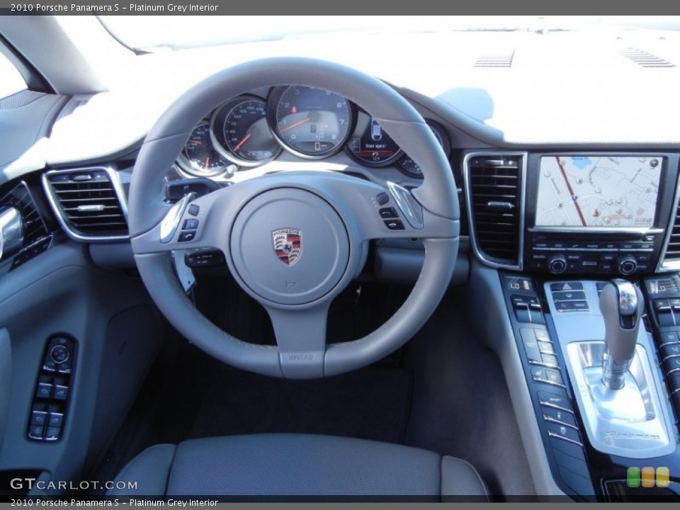 Platinum Grey Interior Steering Wheel for the 2010 Porsche Panamera S #61896115