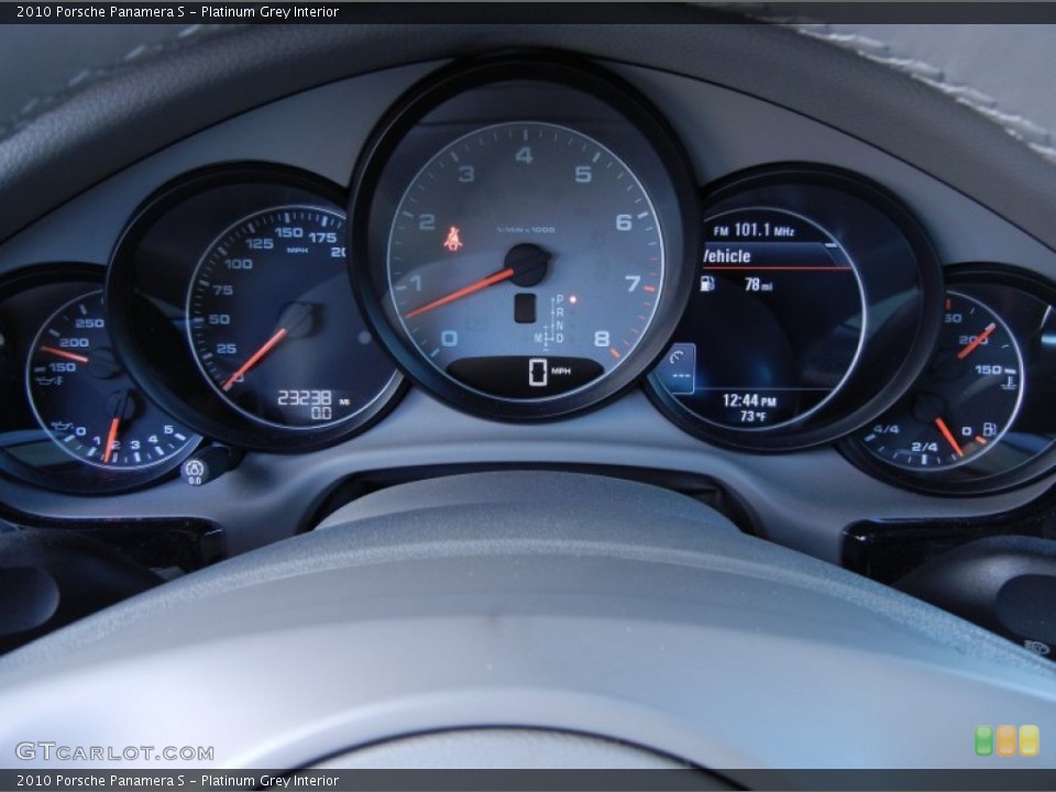 Platinum Grey Interior Gauges for the 2010 Porsche Panamera S #61896121