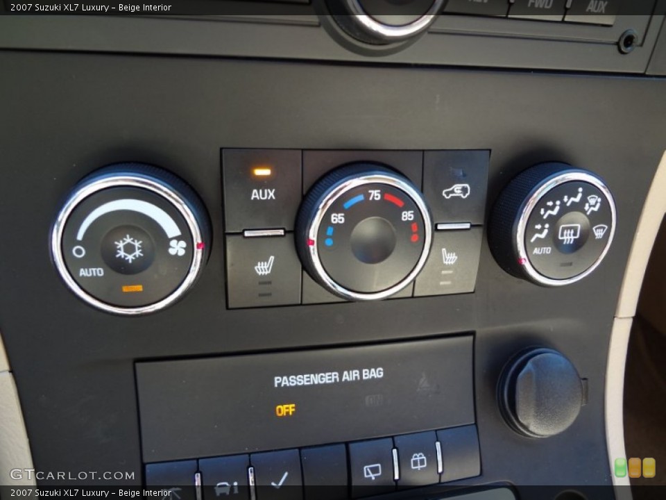 Beige Interior Controls for the 2007 Suzuki XL7 Luxury #61898547