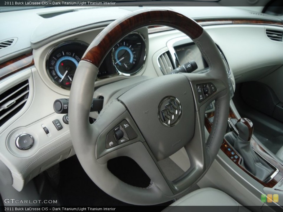 Dark Titanium/Light Titanium Interior Steering Wheel for the 2011 Buick LaCrosse CXS #61900197