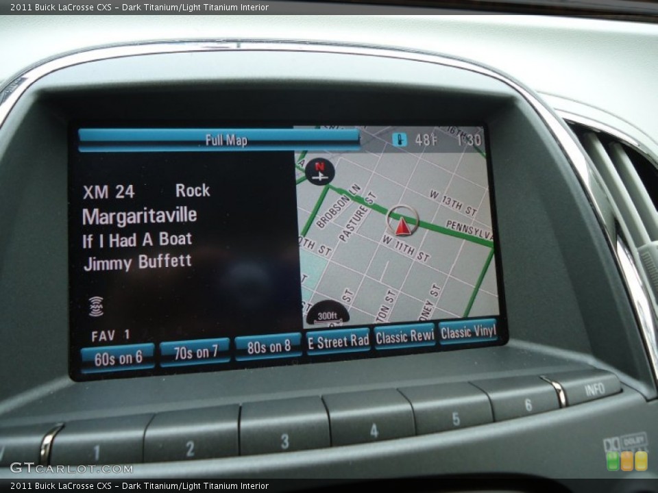 Dark Titanium/Light Titanium Interior Navigation for the 2011 Buick LaCrosse CXS #61900332