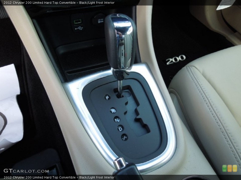 Black/Light Frost Interior Transmission for the 2012 Chrysler 200 Limited Hard Top Convertible #61901487