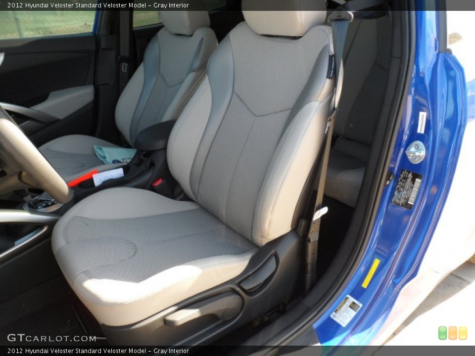 Gray Interior Front Seat for the 2012 Hyundai Veloster  #61905246