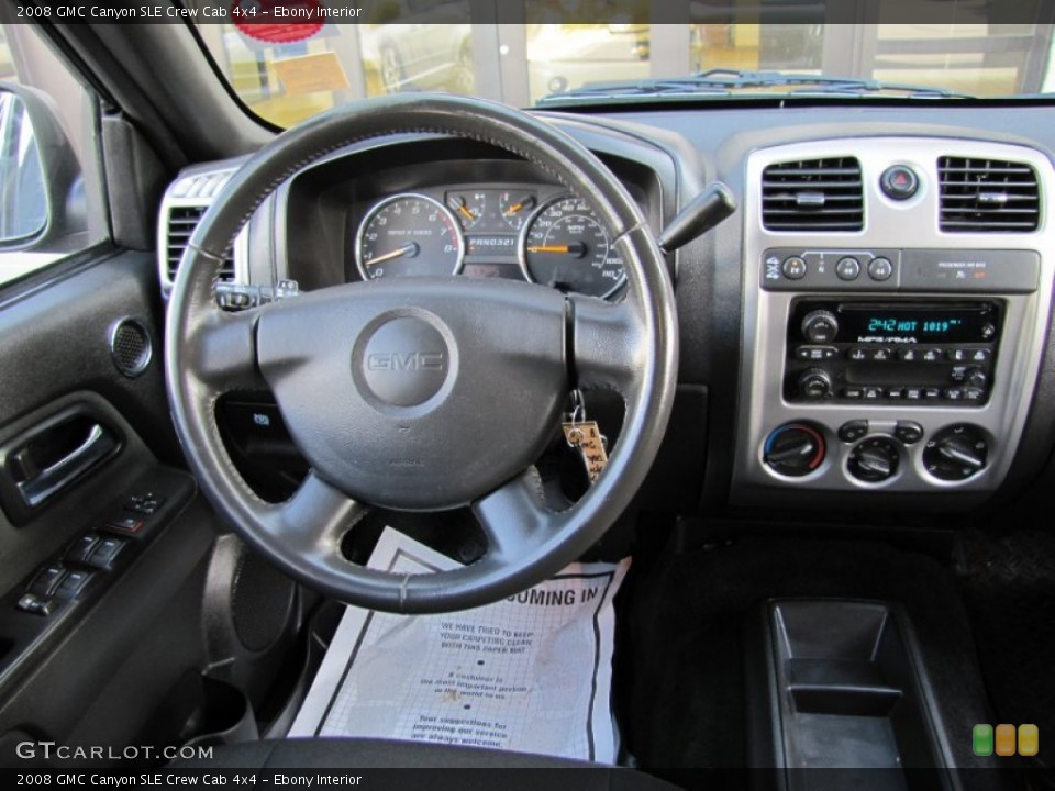 Ebony Interior Dashboard for the 2008 GMC Canyon SLE Crew Cab 4x4 #61912495