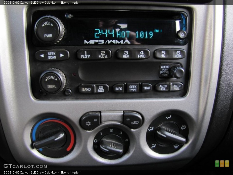 Ebony Interior Controls for the 2008 GMC Canyon SLE Crew Cab 4x4 #61912558