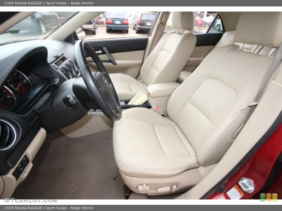 Beige Interior Photo for the 2006 Mazda MAZDA6 s Sport Sedan #61913164