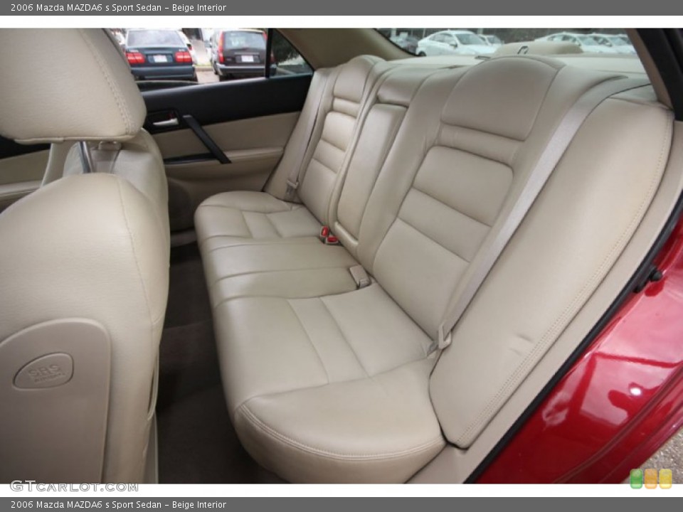 Beige Interior Photo for the 2006 Mazda MAZDA6 s Sport Sedan #61913173