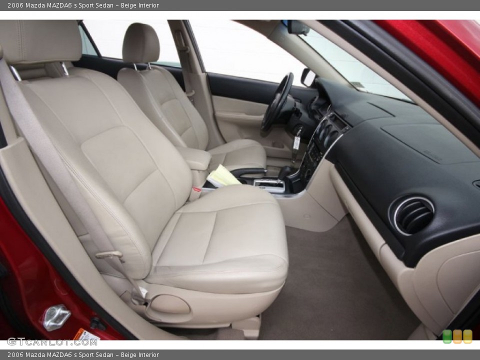Beige Interior Front Seat for the 2006 Mazda MAZDA6 s Sport Sedan #61913308