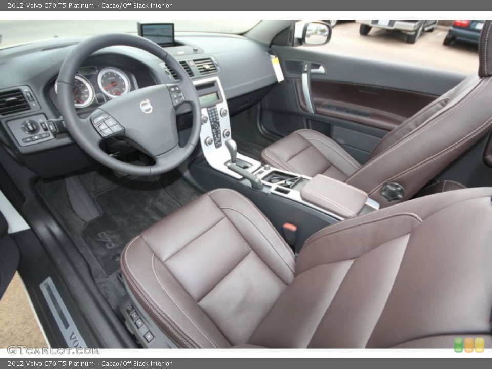 Cacao/Off Black Interior Photo for the 2012 Volvo C70 T5 Platinum #61913977