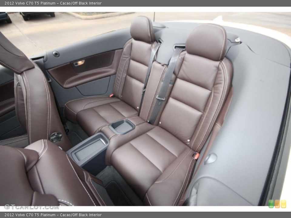 Cacao/Off Black Interior Rear Seat for the 2012 Volvo C70 T5 Platinum #61913996