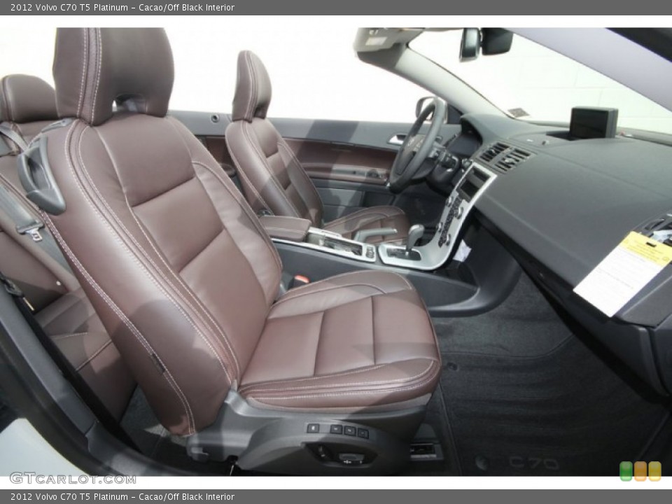 Cacao/Off Black Interior Front Seat for the 2012 Volvo C70 T5 Platinum #61914068