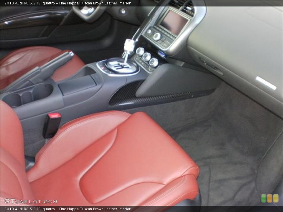 Fine Nappa Tuscan Brown Leather Interior Photo for the 2010 Audi R8 5.2 FSI quattro #61914727