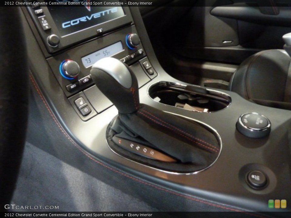 Ebony Interior Transmission for the 2012 Chevrolet Corvette Centennial Edition Grand Sport Convertible #61916197