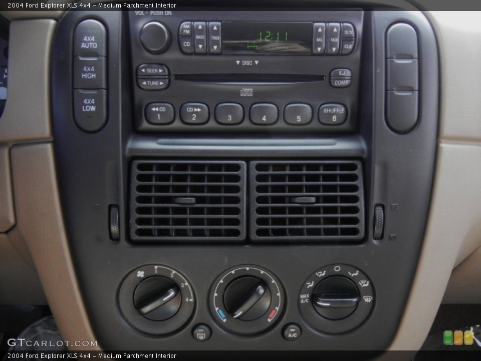 Medium Parchment Interior Controls for the 2004 Ford Explorer XLS 4x4 #61918630