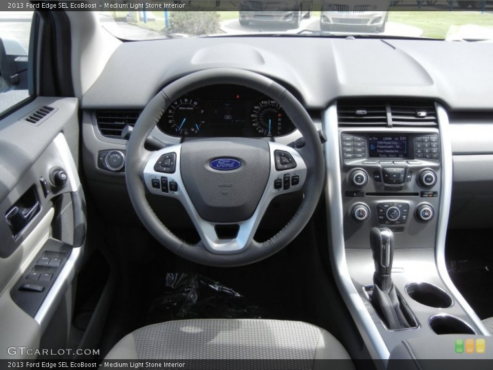 Medium Light Stone Interior Dashboard for the 2013 Ford Edge SEL EcoBoost #61918861