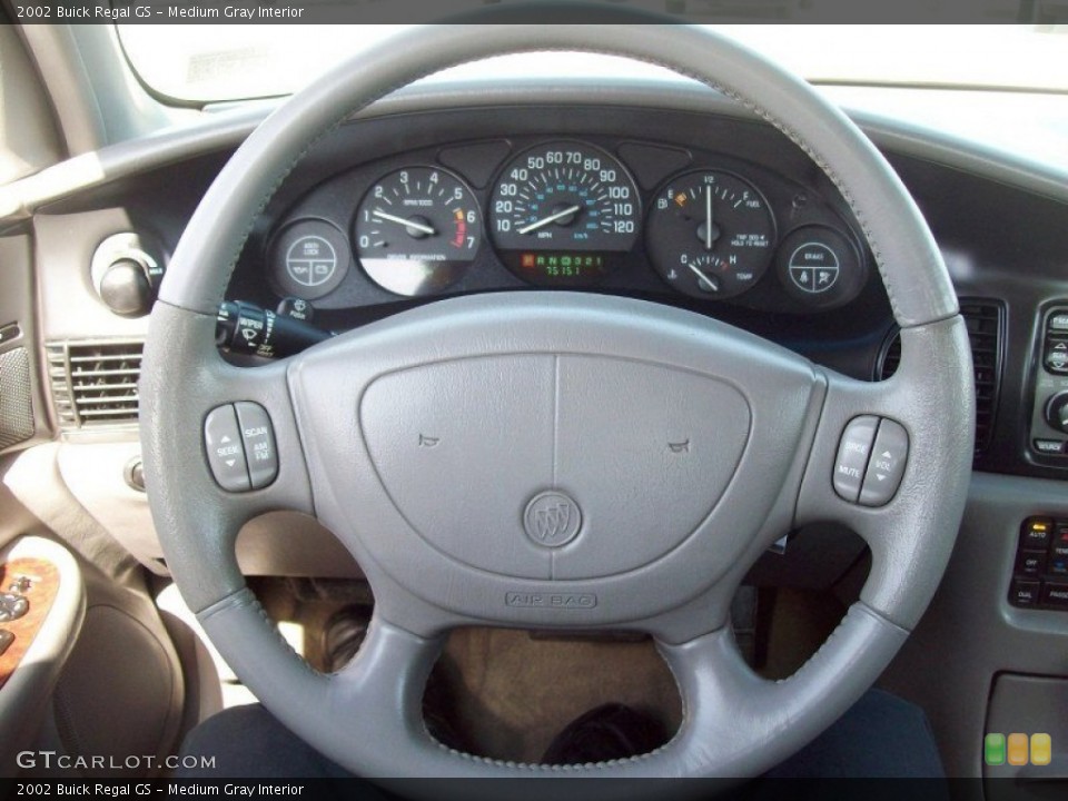 Medium Gray Interior Steering Wheel for the 2002 Buick Regal GS #61919782
