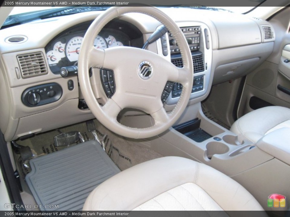 Medium Dark Parchment Interior Dashboard for the 2005 Mercury Mountaineer V6 AWD #61921291