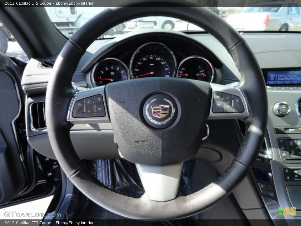 Ebony/Ebony Interior Steering Wheel for the 2012 Cadillac CTS Coupe #61922290
