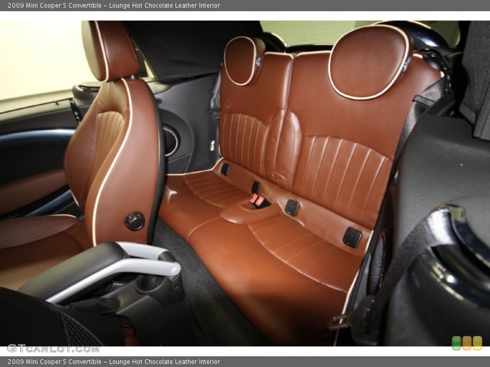 Lounge Hot Chocolate Leather Interior Rear Seat for the 2009 Mini Cooper S Convertible #61922311