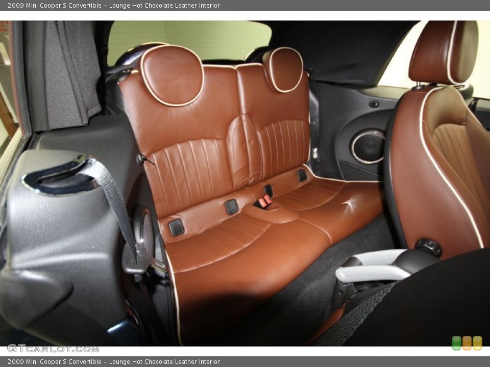 Lounge Hot Chocolate Leather Interior Rear Seat for the 2009 Mini Cooper S Convertible #61922455