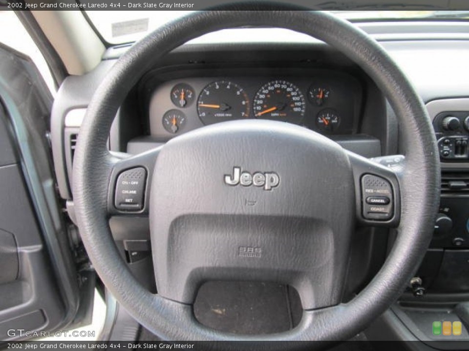 Dark Slate Gray Interior Steering Wheel for the 2002 Jeep Grand Cherokee Laredo 4x4 #61922590