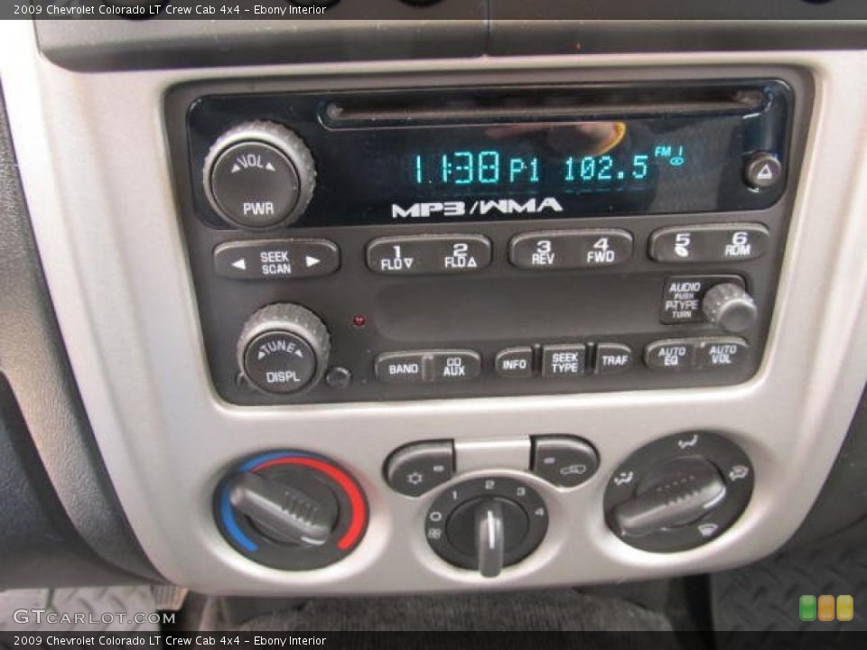 Ebony Interior Audio System for the 2009 Chevrolet Colorado LT Crew Cab 4x4 #61922739