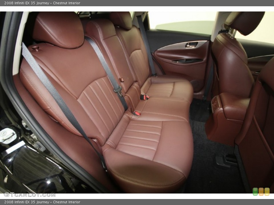 Chestnut Interior Rear Seat for the 2008 Infiniti EX 35 Journey #61922950