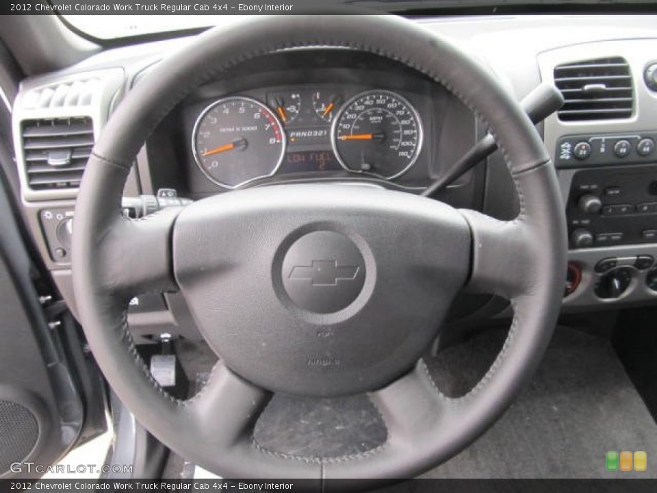 Ebony Interior Steering Wheel for the 2012 Chevrolet Colorado Work Truck Regular Cab 4x4 #61923238
