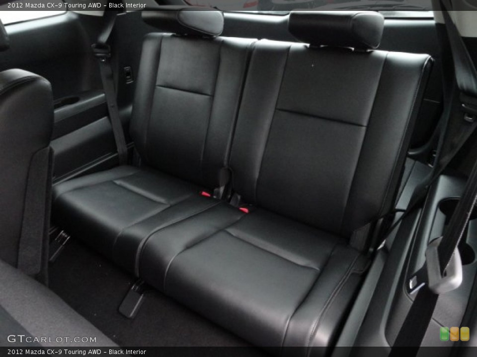 Black Interior Rear Seat for the 2012 Mazda CX-9 Touring AWD #61924423
