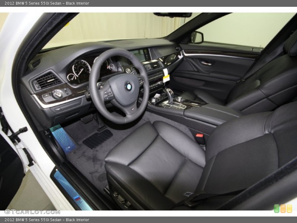 Black Interior Front Seat for the 2012 BMW 5 Series 550i Sedan #61928812