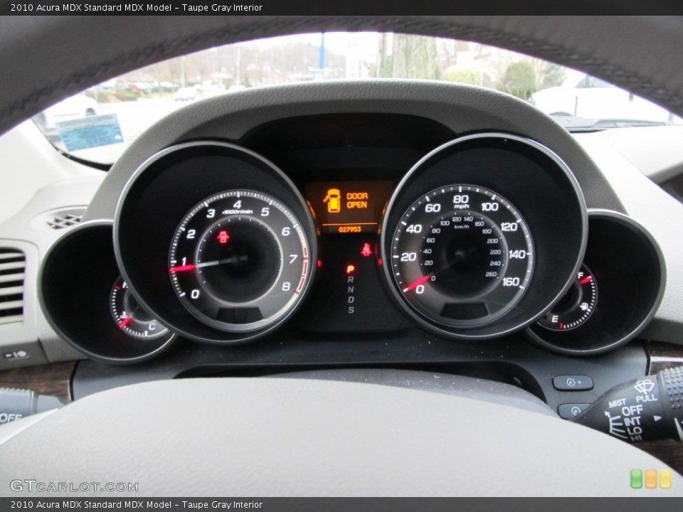 Taupe Gray Interior Gauges for the 2010 Acura MDX  #61929219