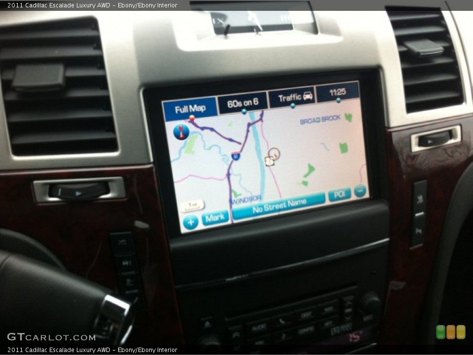 Ebony/Ebony Interior Navigation for the 2011 Cadillac Escalade Luxury AWD #61931575