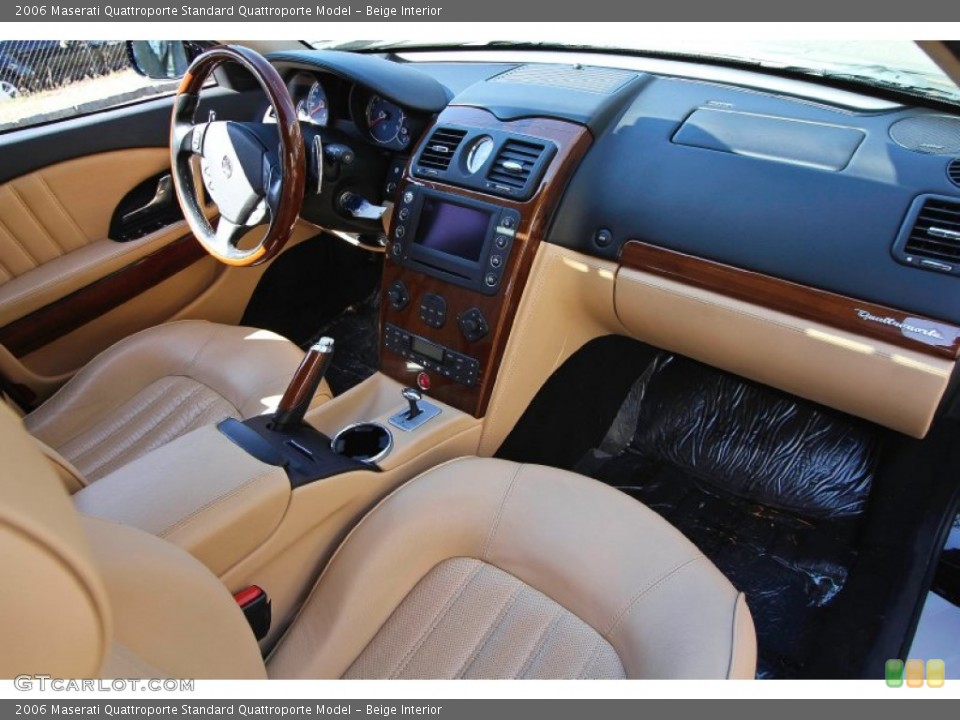 Beige Interior Dashboard for the 2006 Maserati Quattroporte  #61932532