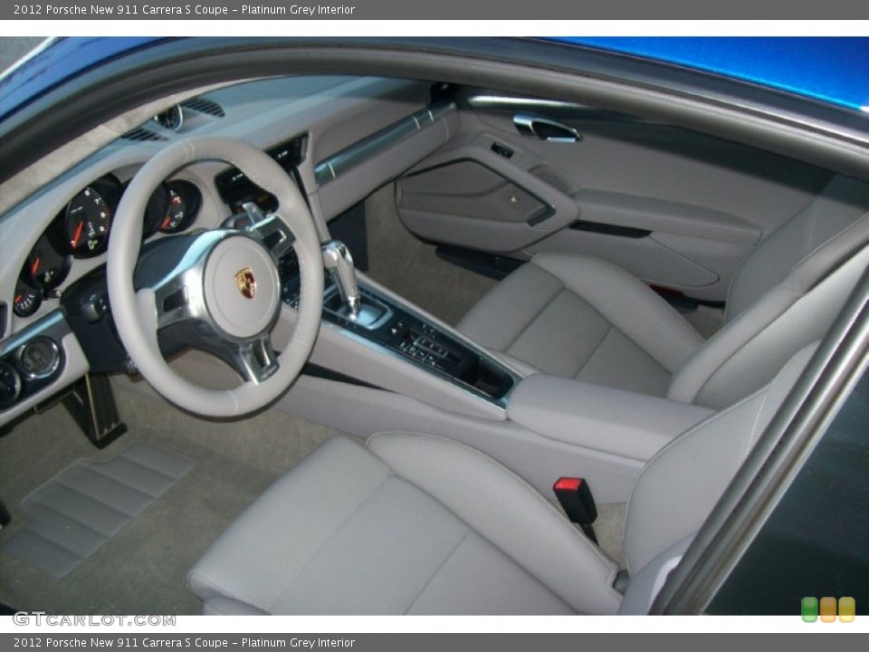 Platinum Grey Interior Photo for the 2012 Porsche New 911 Carrera S Coupe #61933054