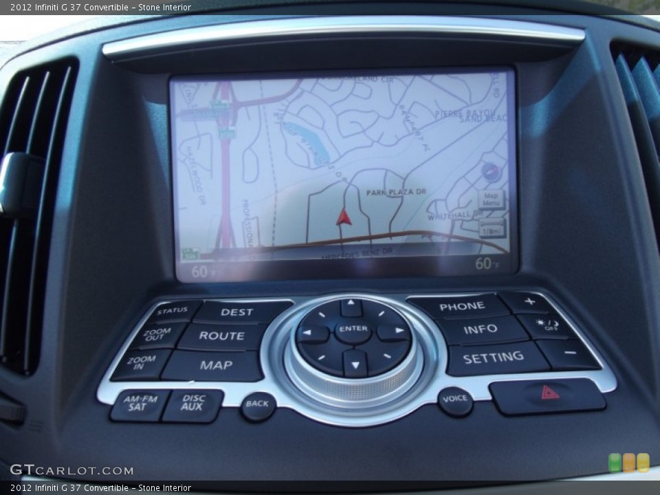 Stone Interior Navigation for the 2012 Infiniti G 37 Convertible #61934909