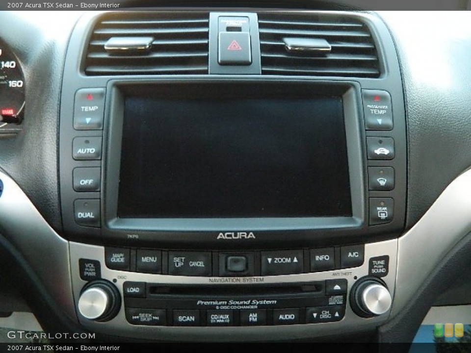 Ebony Interior Controls for the 2007 Acura TSX Sedan #61937393
