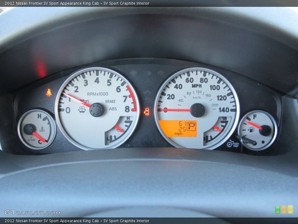 SV Sport Graphite Interior Gauges for the 2012 Nissan Frontier SV Sport Appearance King Cab #61940996