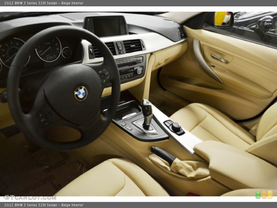 Beige 2012 BMW 3 Series Interiors