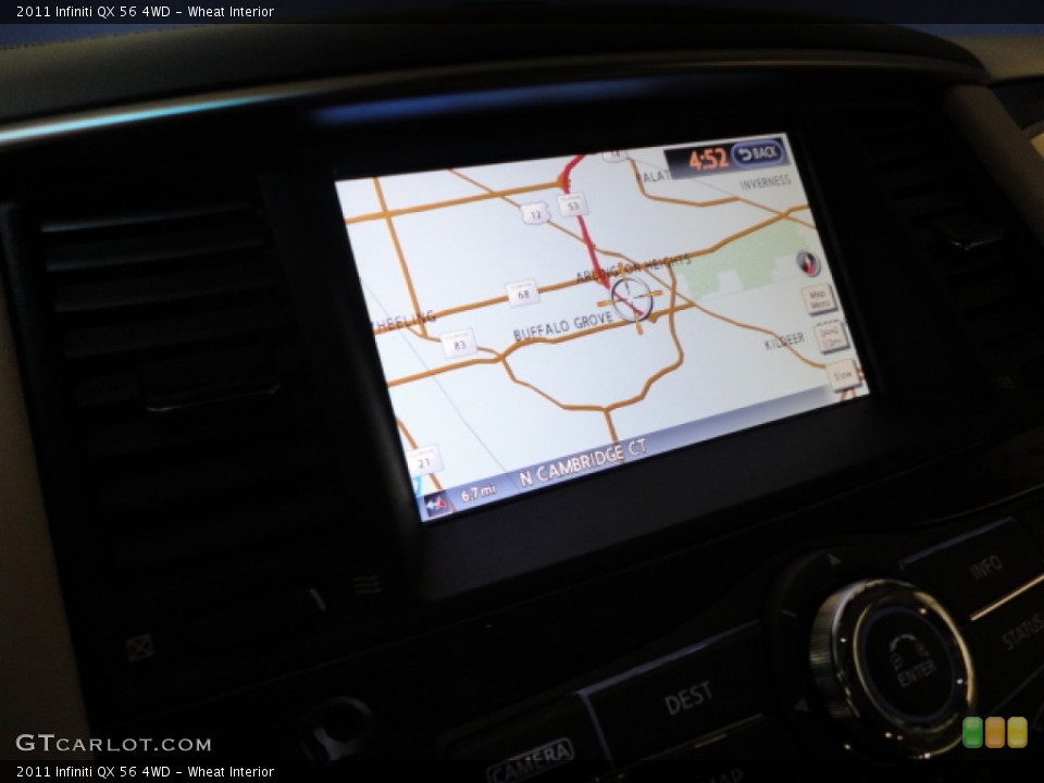Wheat Interior Navigation for the 2011 Infiniti QX 56 4WD #61949360