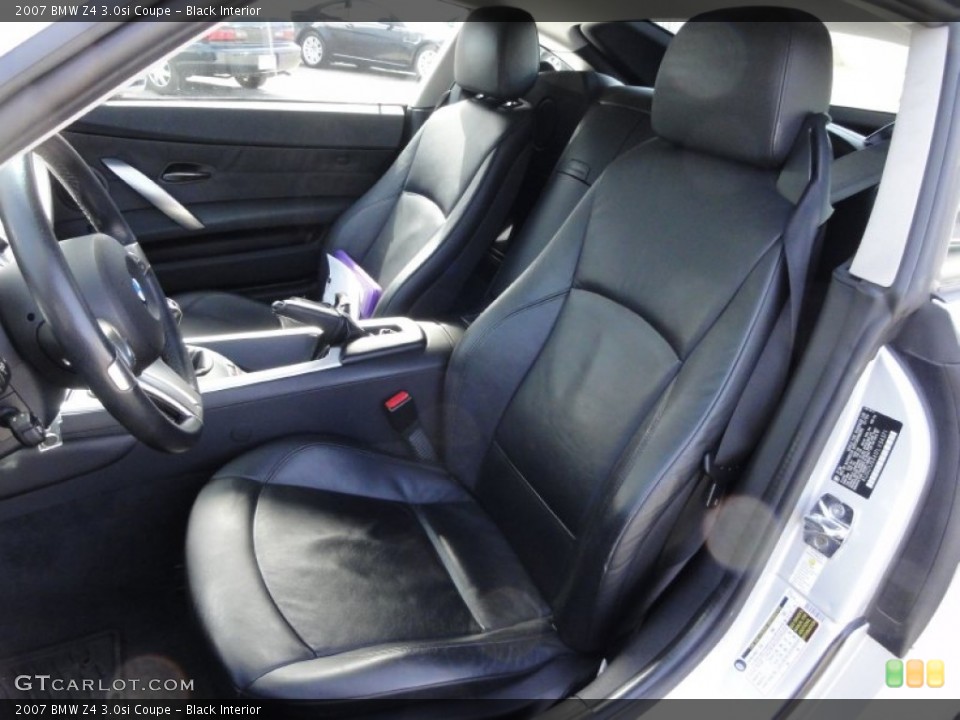 Black Interior Front Seat for the 2007 BMW Z4 3.0si Coupe #61951118