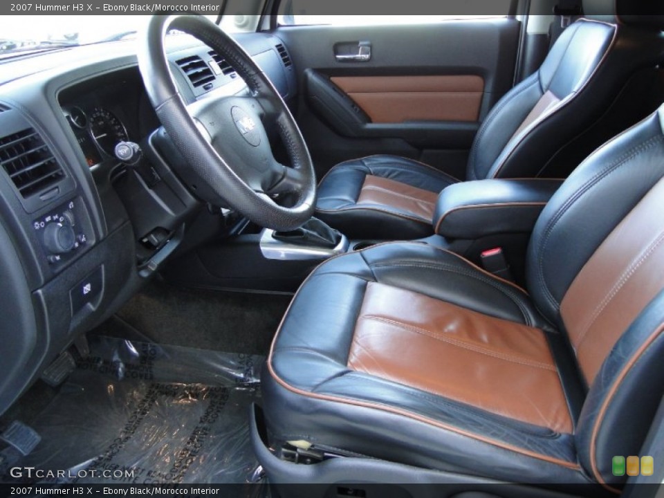 Ebony Black/Morocco Interior Photo for the 2007 Hummer H3 X #61952708