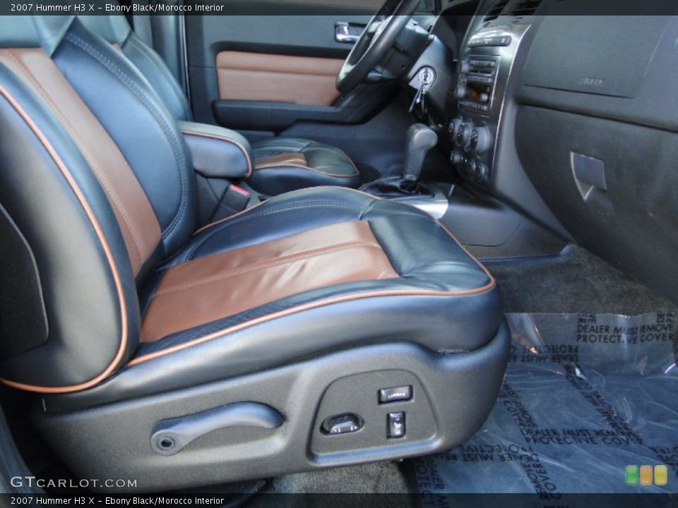 Ebony Black/Morocco Interior Front Seat for the 2007 Hummer H3 X #61952822