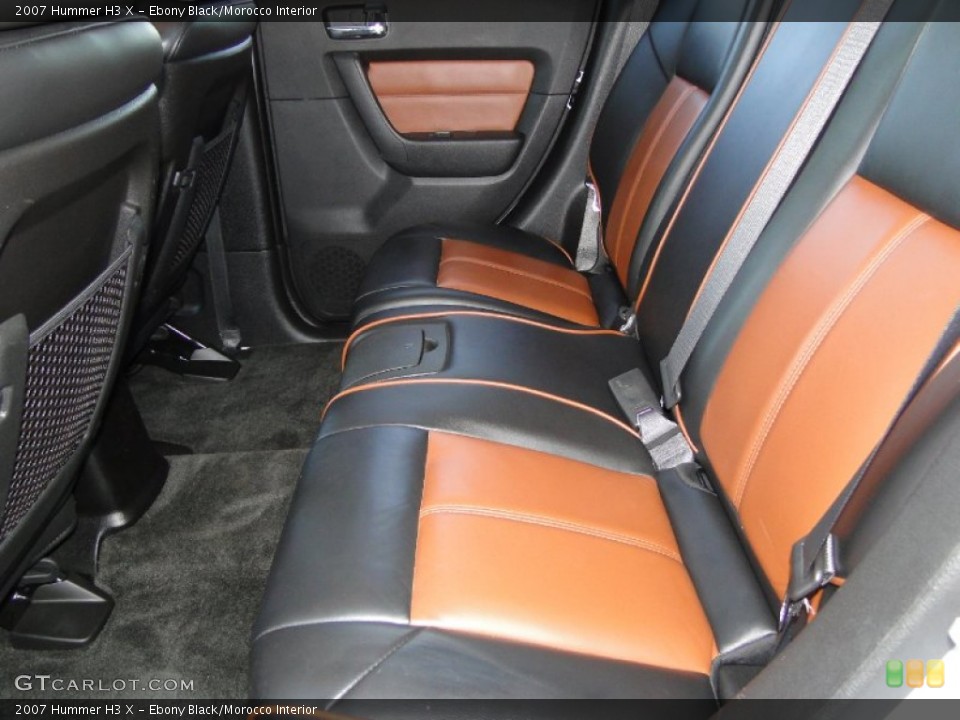 Ebony Black/Morocco Interior Photo for the 2007 Hummer H3 X #61952831