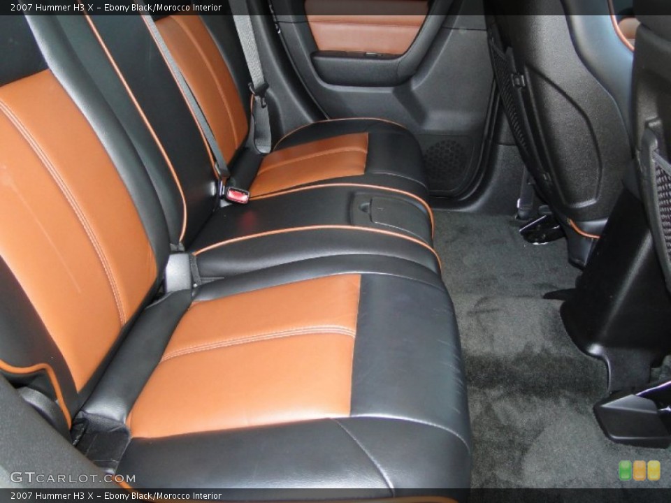 Ebony Black/Morocco Interior Photo for the 2007 Hummer H3 X #61952849