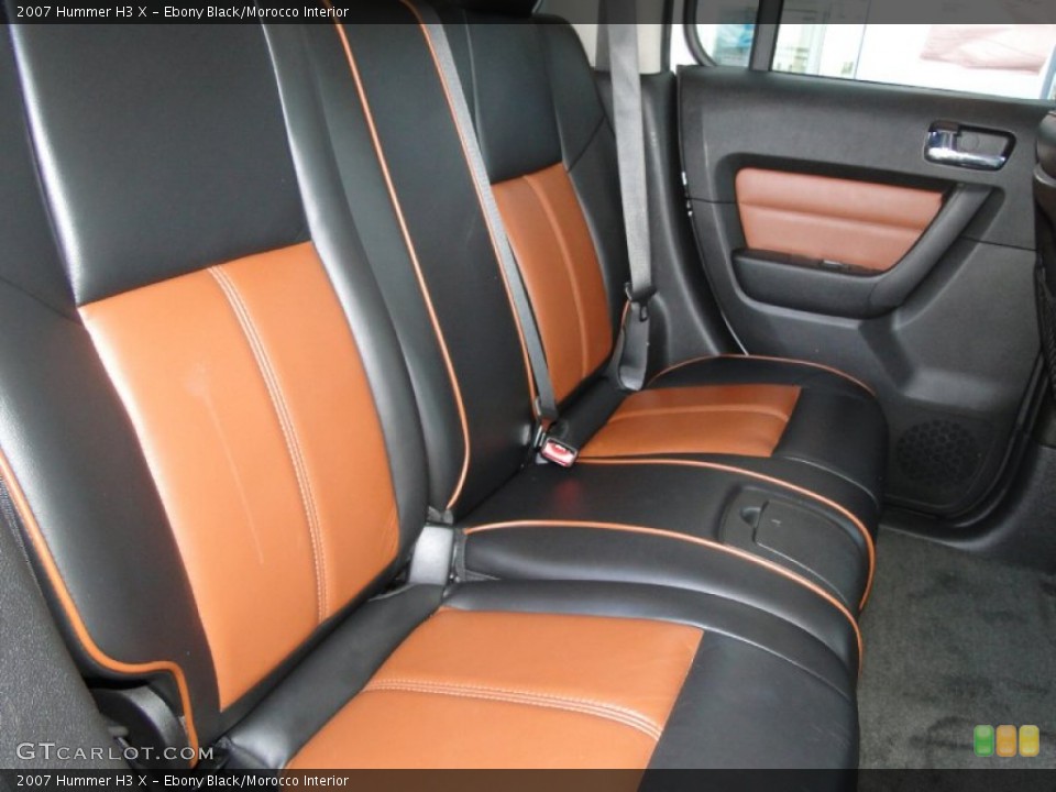 Ebony Black/Morocco Interior Photo for the 2007 Hummer H3 X #61952858