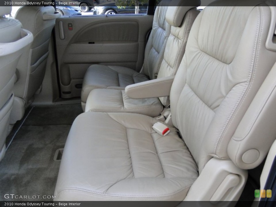 Beige Interior Rear Seat for the 2010 Honda Odyssey Touring #61953677