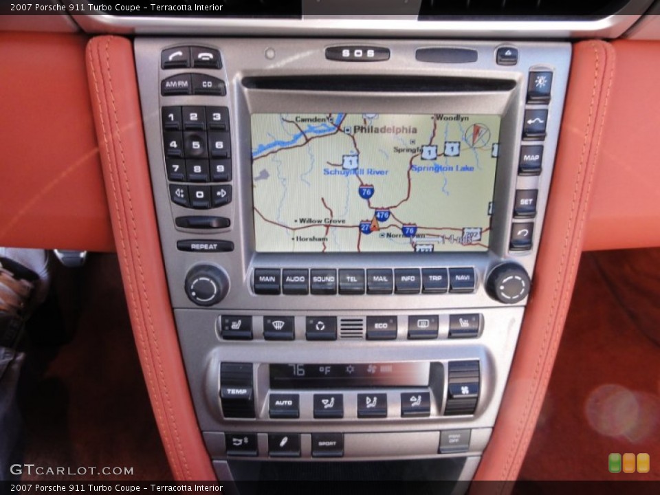Terracotta Interior Navigation for the 2007 Porsche 911 Turbo Coupe #61953902