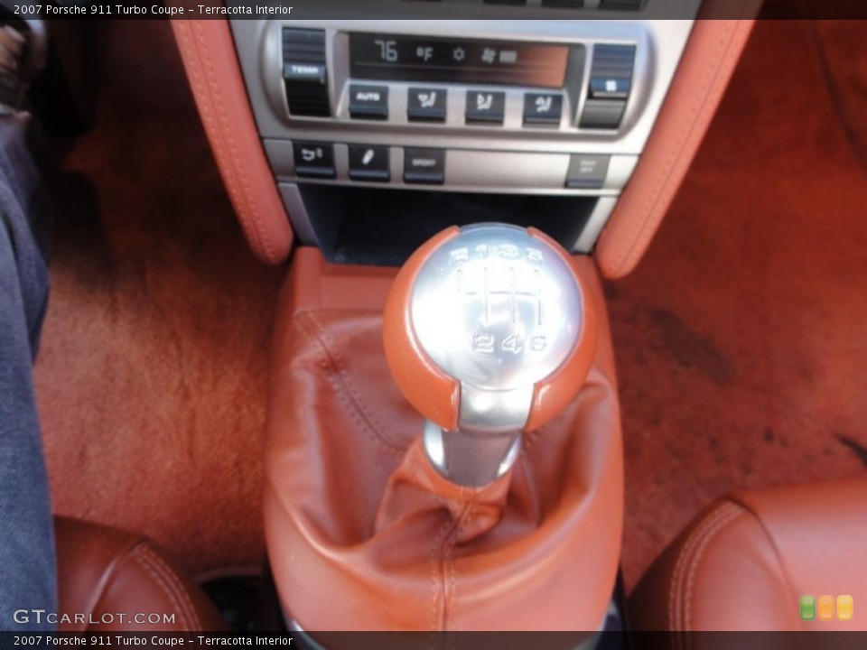 Terracotta Interior Transmission for the 2007 Porsche 911 Turbo Coupe #61953911