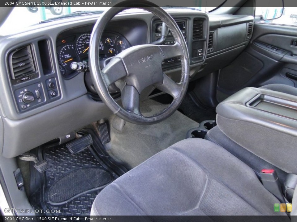 Pewter Interior Photo for the 2004 GMC Sierra 1500 SLE Extended Cab #61953935
